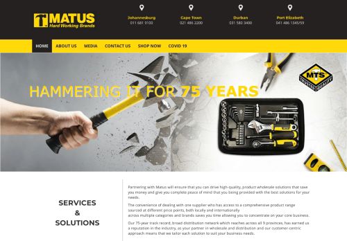 
                            10. Matus | Matus, the leading distributor of tools and power tools – Home ...