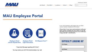 
                            4. MAU Employee Portal