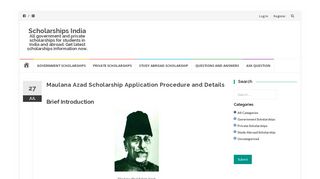 
                            5. Maulana Azad Scholarship Application Procedure and Details ...