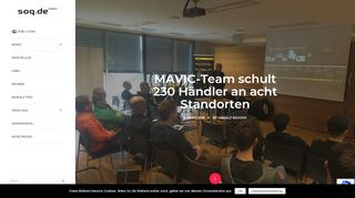 
                            7. MAVIC-Team schult 230 Händler an acht Standorten - Soq.de