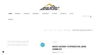 
                            10. Mavic V2278401 10 Raggi Crl Aero 236mm 018 - Bike Sport Adventure