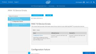 
                            6. MAX 10 Device Errata - Intel