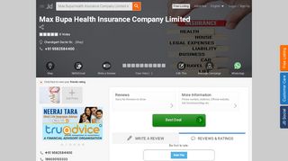 
                            8. Max Bupa Health Insurance Company Limited, Sector 8c - ...
