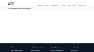 
                            5. Max Life Insurance Customer Portal - Customer Service