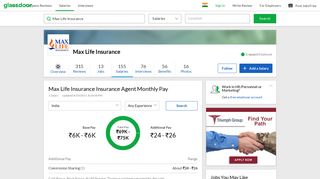 
                            5. Max Life Insurance Insurance Agent Salary | Glassdoor.co.in