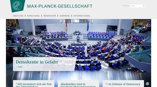 
                            1. Max-Planck-Gesellschaft: Startseite