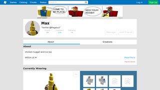 
                            12. Max - Profile - Roblox