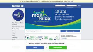 
                            4. Max Relax - Masaj la birou - Página inicial | Facebook