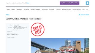 
                            12. MAX - SOLD OUT: San Francisco Fireboat Tour