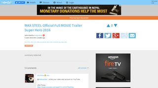 
                            9. MAX STEEL Official Full MOVIE Trailer Super Hero 2016 - VideoSift