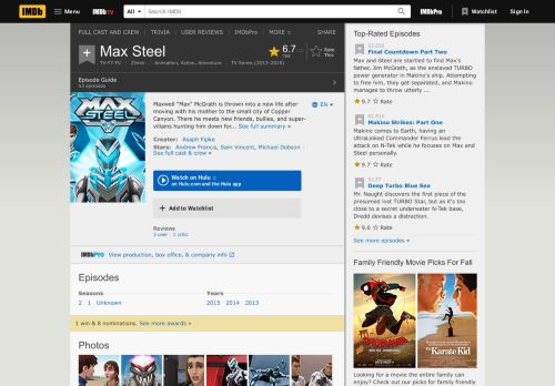 
                            5. Max Steel (TV Series 2013–2015) - IMDb