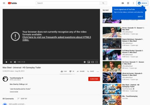 
                            2. Max Steel - Universal - HD Gameplay Trailer - YouTube
