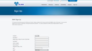 
                            7. MAX User Sign-up