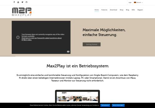
                            7. Max2Play | Audiophiler Musik- und Videoplayer, Raspberry Pi- und ...