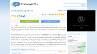 
                            9. ᐅ maxblue Test & Erfahrungen 2018 - Erfahrungen24.eu