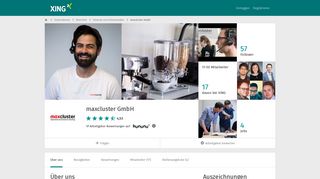 
                            12. maxcluster GmbH als Arbeitgeber | XING Unternehmen