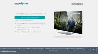 
                            1. maxdome auf Panasonic Geräten - Video on Demand