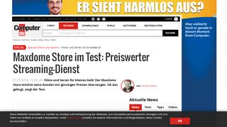 
                            9. Maxdome Store im Test: Preiswerter Streaming-Dienst - AUDIO VIDEO ...