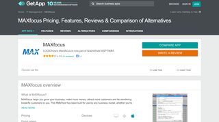 
                            7. MAXfocus Pricing, Features, Reviews & Comparison of Alternatives ...