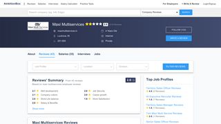 
                            7. maxi multiservices Reviews by Employees | AmbitionBox (Naukri.com)