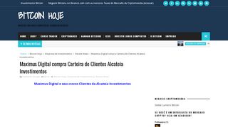 
                            12. Maximus Digital compra Carteira de Clientes Alcateia Investimentos ...