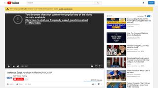 
                            2. Maximus Edge AutoBot WARNING!!! SCAM? - YouTube
