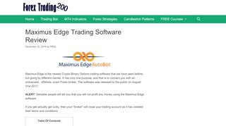 
                            8. Maximus Edge Software Exposed as a Scam - Forex Broker Exchange