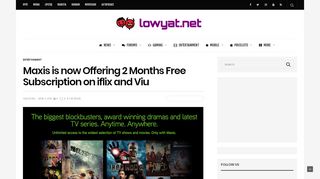 
                            6. Maxis is now Offering 2 Months Free Subscription on iflix ...