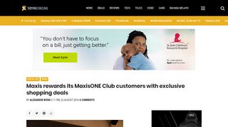 
                            5. Maxis rewards its MaxisONE Club customers with exclusive ...