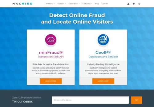 
                            4. MaxMind: IP Geolocation and Online Fraud Prevention