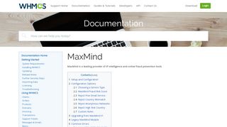 
                            9. MaxMind - WHMCS Documentation