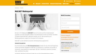 
                            3. MAX.NET » VHV Partner-Portal