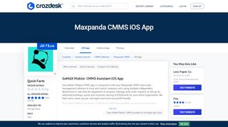 
                            9. Maxpanda CMMS iOS App | Crozdesk