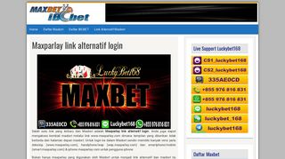 
                            2. Maxparlay link alternatif login | Cara login Maxbet - Daftar Maxbet