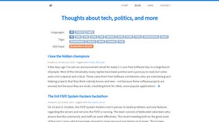 
                            5. Max's weblog | Thoughts about Politics, Free Software ... - Max Mehl