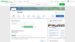 
                            5. MaxSold Employee Benefits and Perks | Glassdoor