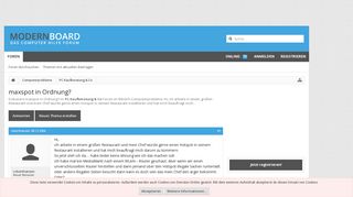 
                            8. maxspot in Ordnung? - ModernBoard