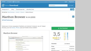 
                            7. Maxthon Browser | heise Download