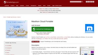
                            11. Maxthon Cloud Portable (web browser) | PortableApps.com