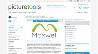
                            7. Maxwell Render Plug-in kaufen - picturetools