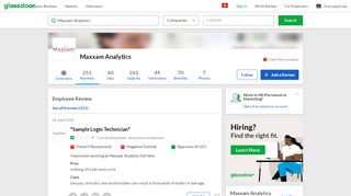 
                            13. Maxxam Analytics - Sample Login Technician | Glassdoor.com.hk