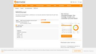 
                            2. MAXXonair: Informationen und Tarife - Verivox