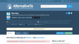 
                            12. MaxxSpy Alternatives for iPhone - AlternativeTo.net