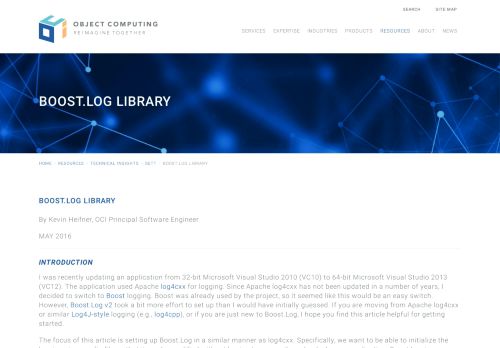 
                            8. May 2016: Boost.Log Library | OCI