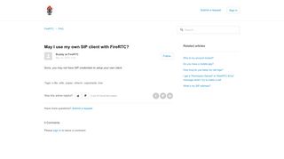 
                            10. May I use my own SIP client with FireRTC? – FireRTC