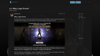 
                            11. May Login Event! - Announcements - The Walking Dead: Road to ...