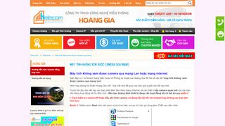 
                            3. Máy tính không xem được camera qua mạng - Hoang Gia camera