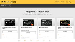 
                            5. Maybank Malaysia - Credit Cards - Maybank2u