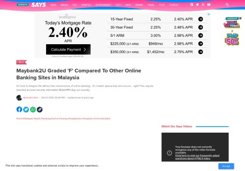 
                            11. Maybank2U Graded 'F' Compared To Other Online Banking Sites in ...