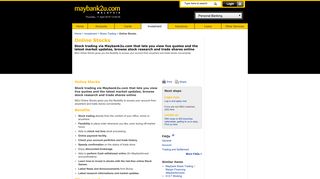 
                            6. Maybank2u.com - Online Stocks